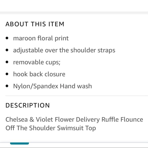 ‼️SOLD‼️ 3 Piece Set - Chelsea & Violet Ruffle Floral Bikini - Small - Picture 6 of 12